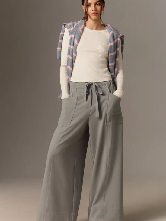 Maeve Pants - Anthropologie Maeve Tie-Waist Wide Leg Pants size medium